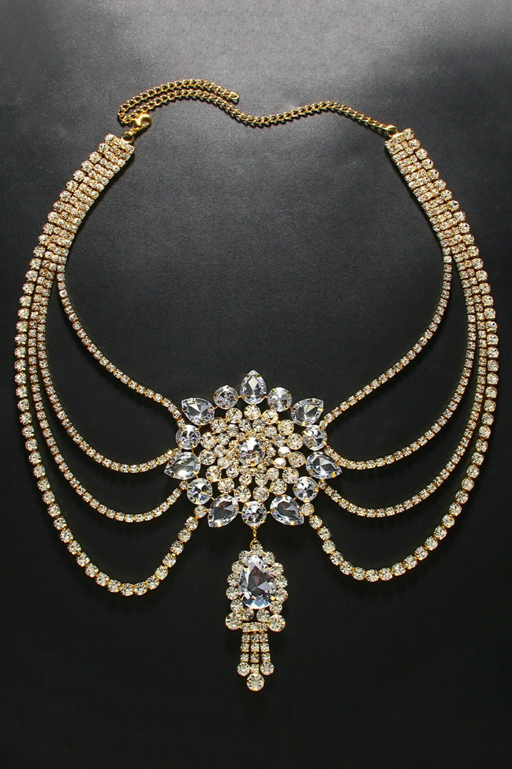 Breeann – Halskette mit Diamantfransen