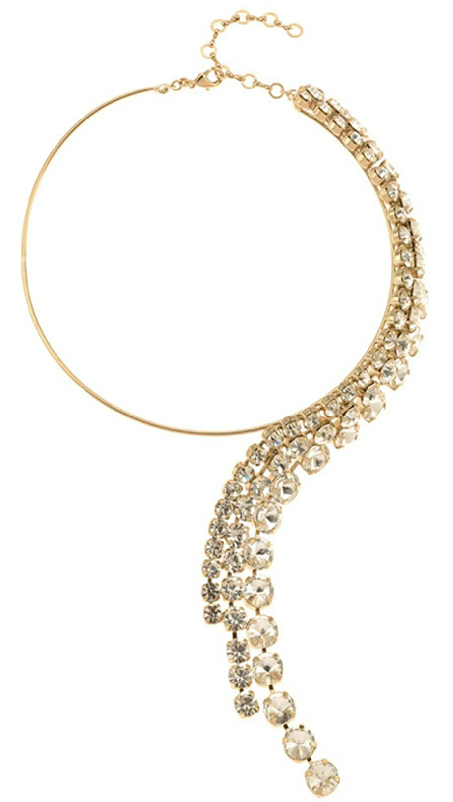 ANYSIA DIAMOND FRINGE COLLAR NECKLACE