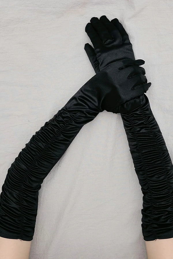 Rozeena Long Pleat Gloves