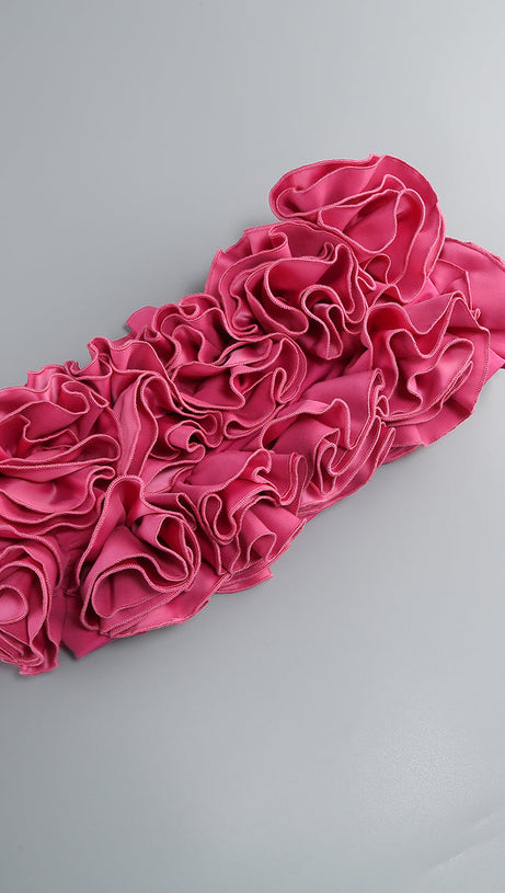 CLEGG PINK CORSET FLOWER TWO-PIECE SET