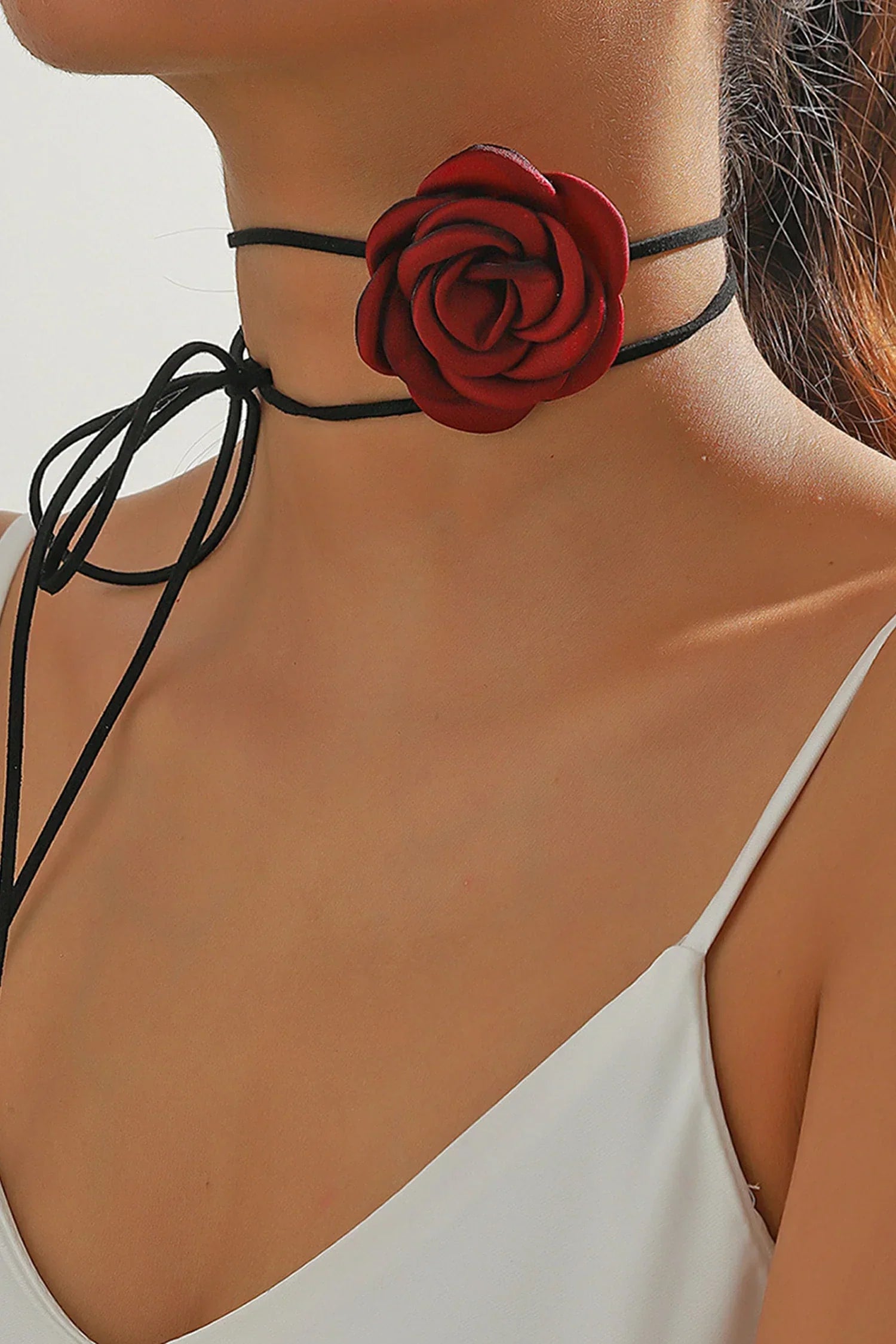 COLLANA CON NASTRO FLOREALE 3D ANNSLEY