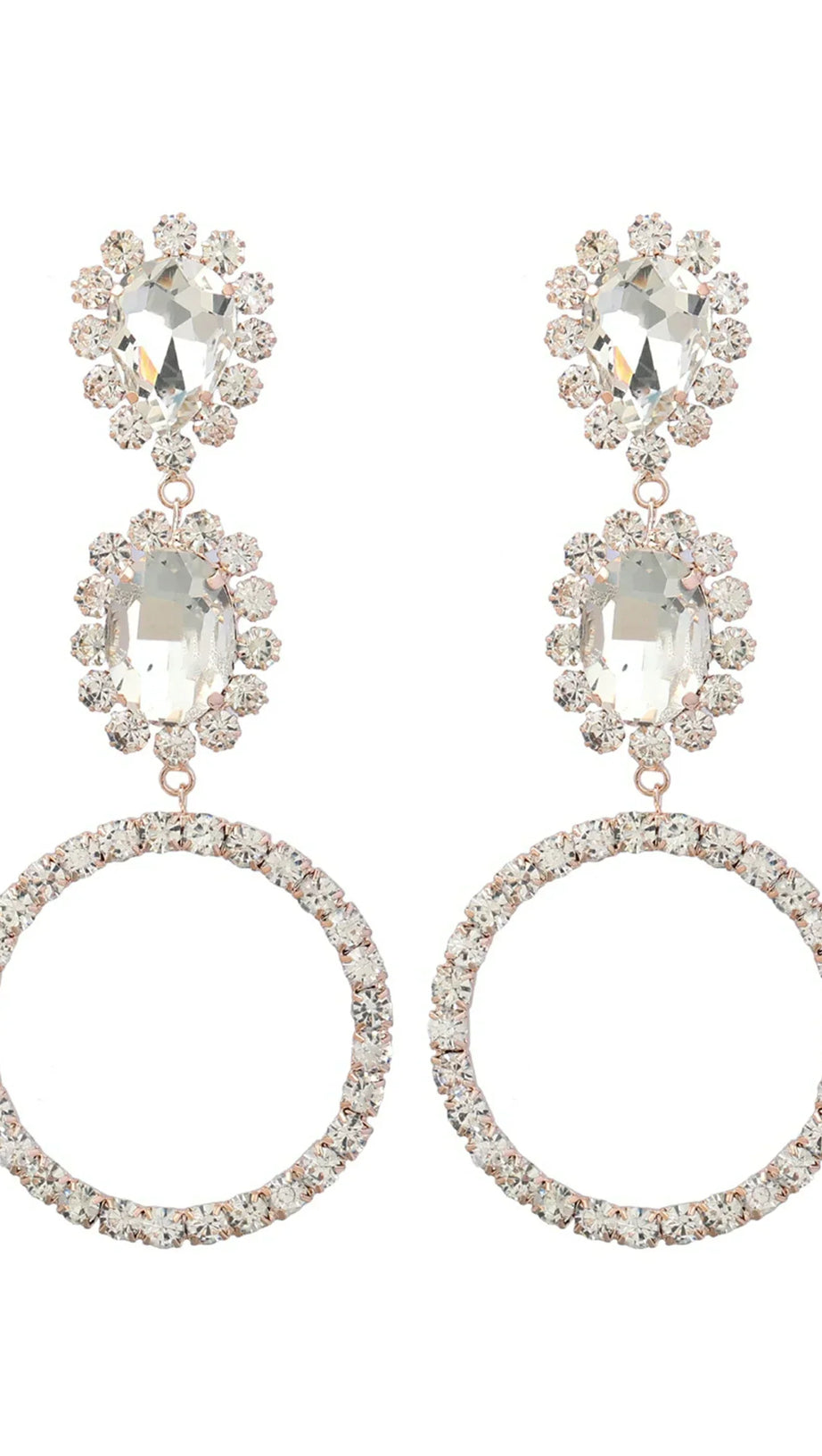 Deeandra Blumen-Diamant-Creolen