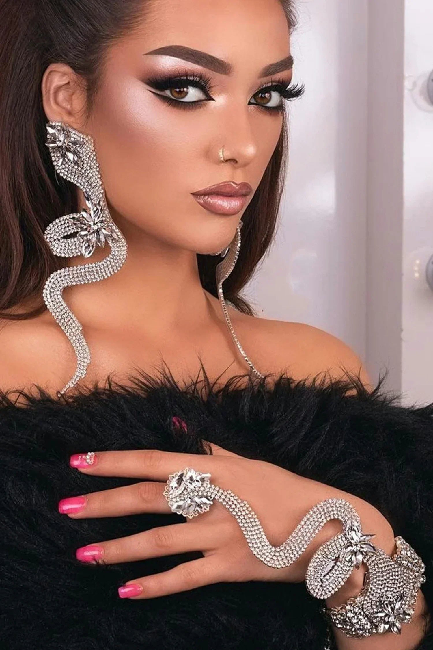 BRACCIALE ANNALYSSA SERPENTINE CON DIAMANTI