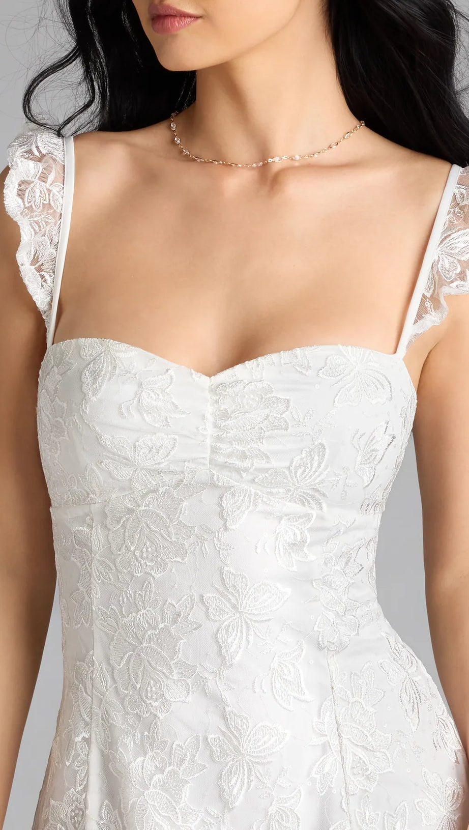 BUTTERFLY LACE-UP SKATER DRESS