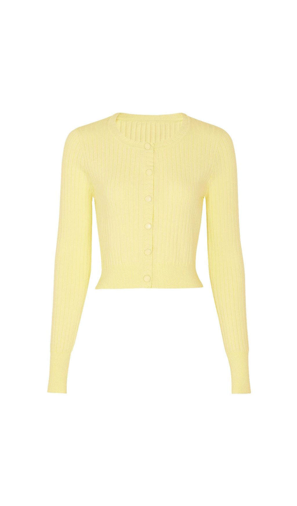 Jackie Yellow Ribbed Knit Maxi Dress & Cardigan Set