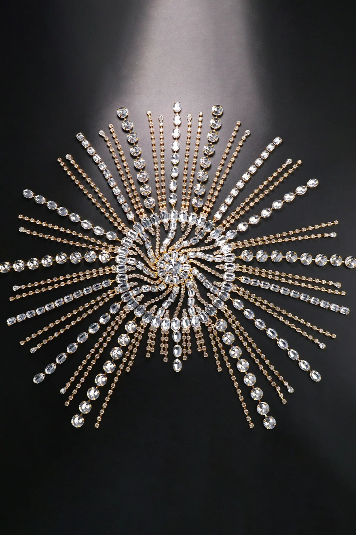 CERCHIETTO CON FRANGE DI CRISTALLO ANTHONI