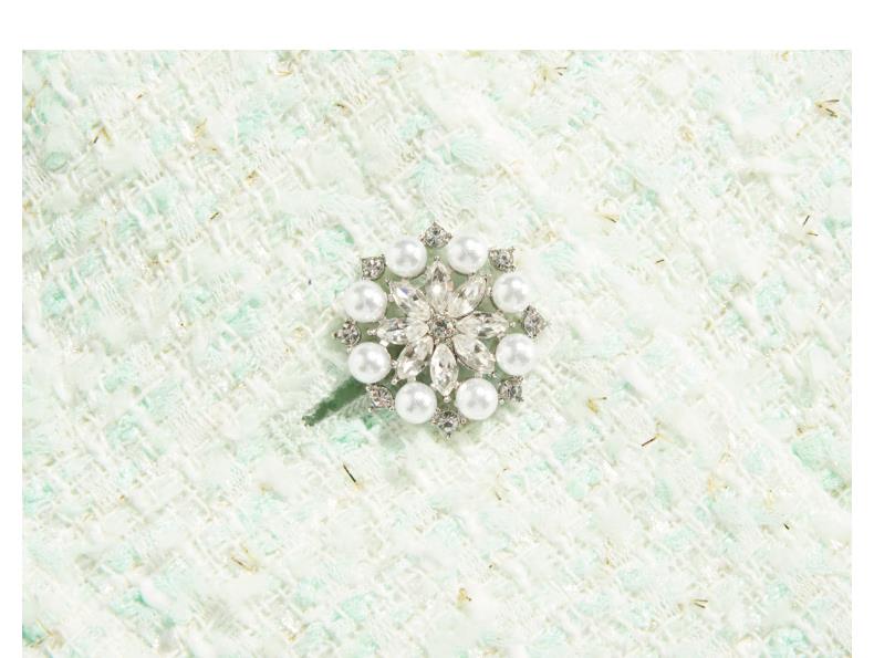 CRYSTAL EMBELLISHED TWEED SKIRT SET