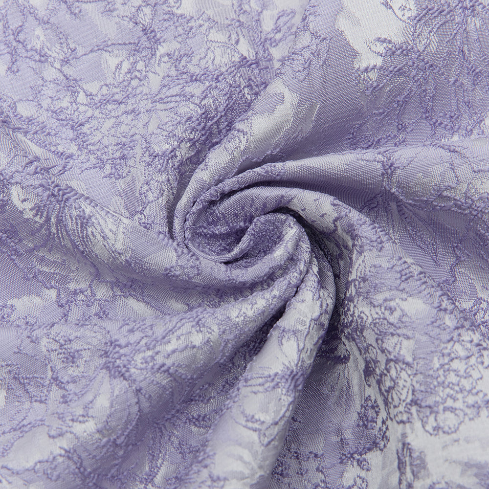 AIIZIE FLORAL ONE SLEEVE MIDI DRESS LAVENDER - product image
