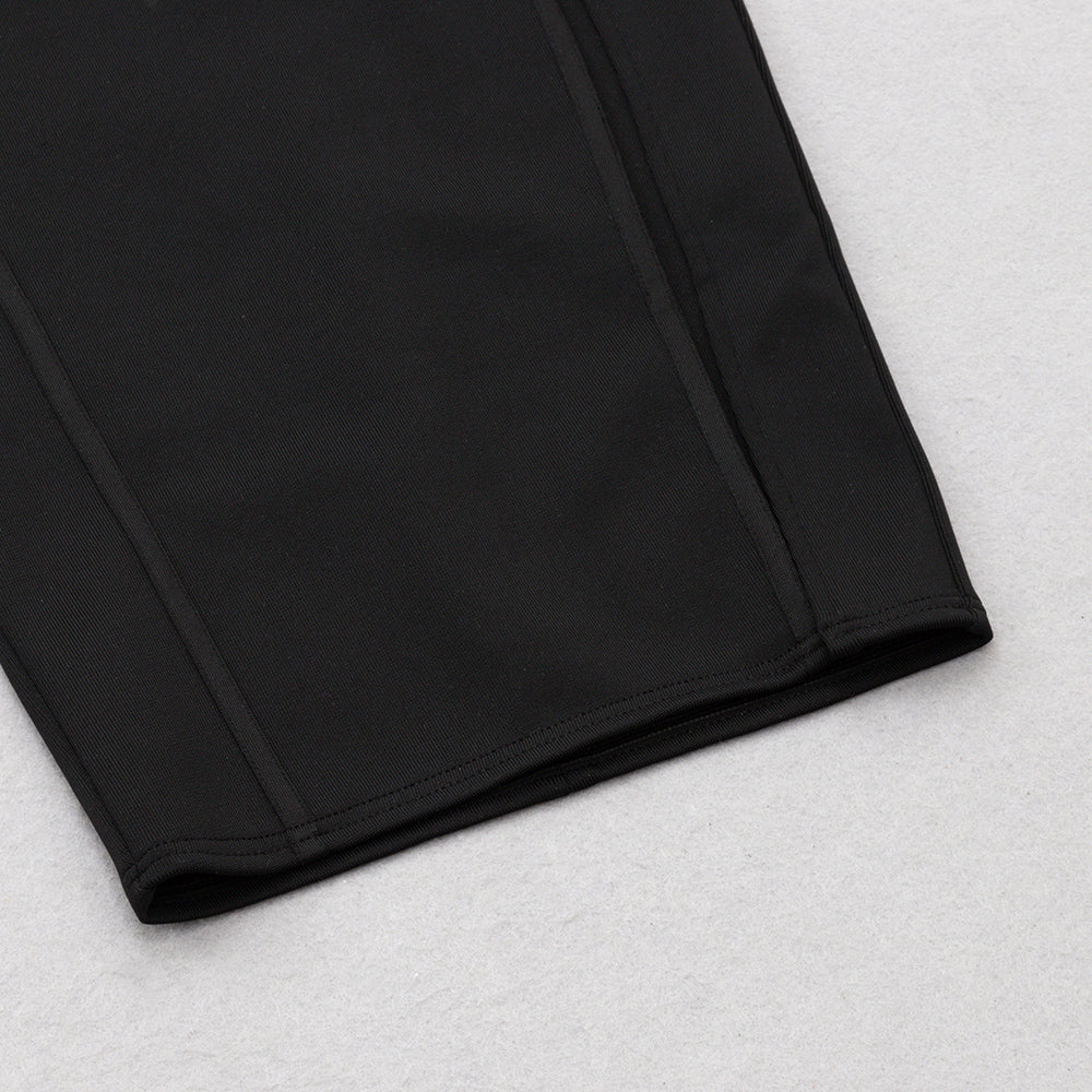 AIIZIE CUT OUT FRONT SPLIT THIGH BANDAGE DRESS - product image