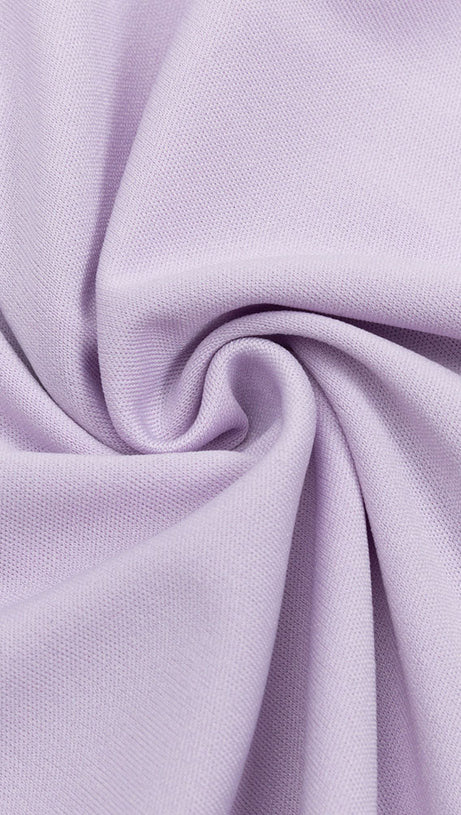 RUCHED RUFFLE TRIM MERMAID HEM BLOUSE SKIRT