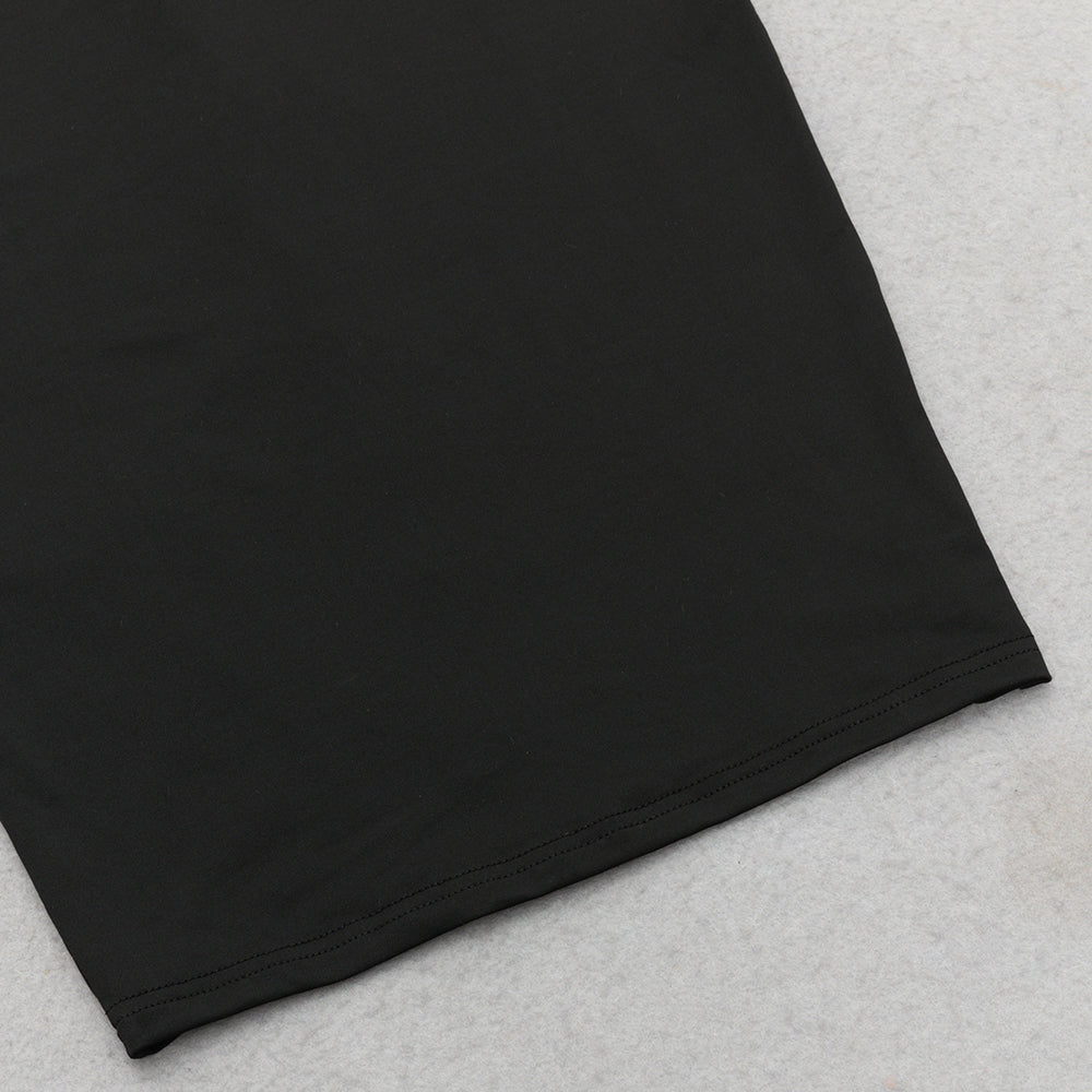 AIIZIE MESH SLEEVE SPLIT HEM FITTED DRESS - product image