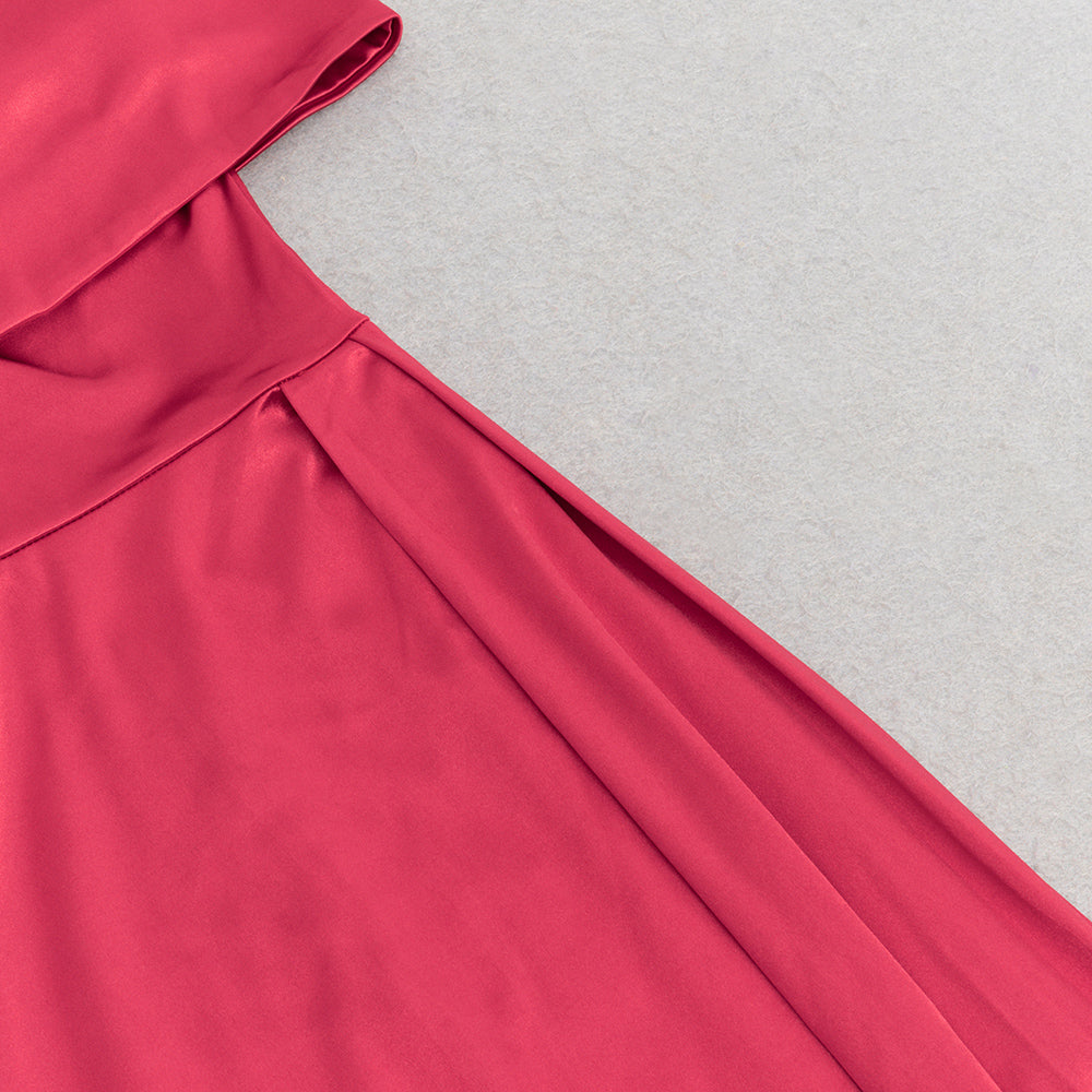 AIIZIE OFF-SHOULDER SOLID COLOR SLIM-FIT TUBE DRESS - product image