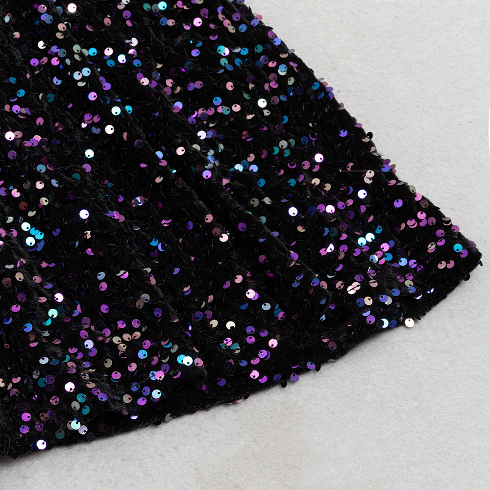 AIIZIE CRYSTAL-EMBELLISHED HALTER BODYCON MAXI DRESS - product image