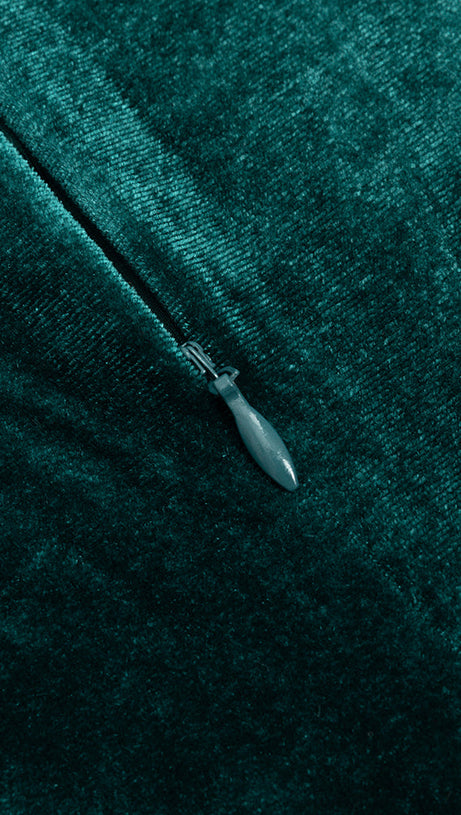 MIDIKLEID AUS PUFFSPITZENSAMT IN GRÜN