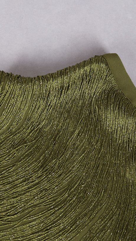 HORATIA TASSEL TWO-PIECE SET | ELEGANT TEXTURED SATIN ENSEMBLE