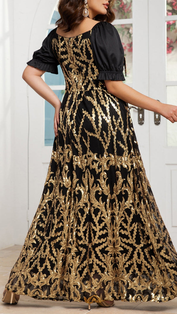 AIIZIE AZALEA SHORT SLEEVE MAXI DRESS - product image
