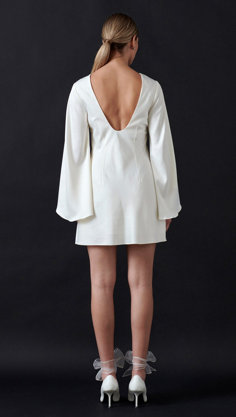 BELL-SLEEVE MINI DRESS