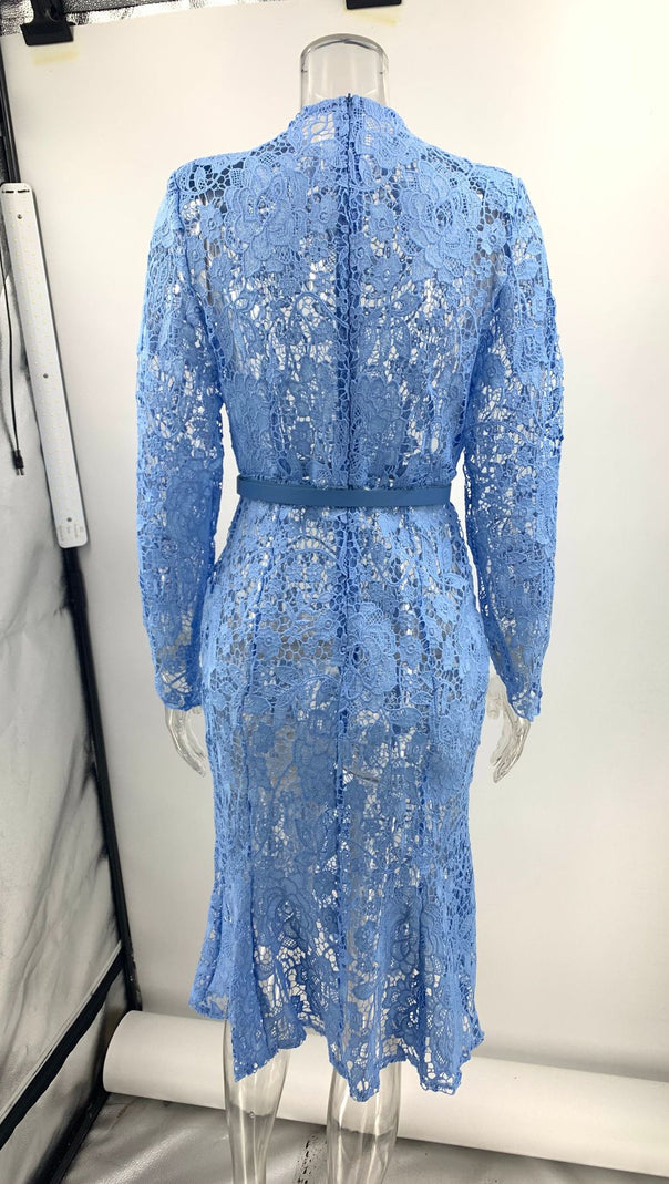 AIIZIE JULIETTE BLUE MIDI DRESS - product image