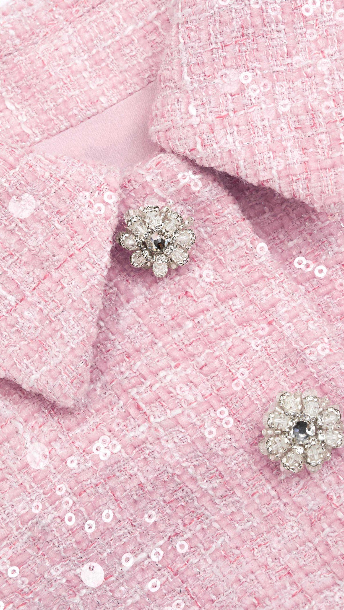 AIIZIE PINK BOUCLE TAILORED MINI DRESS - product image