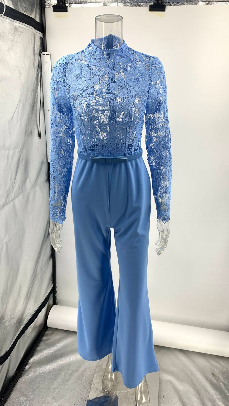 Herbst - Ready Maddie Blue Lace Jumpsuit 