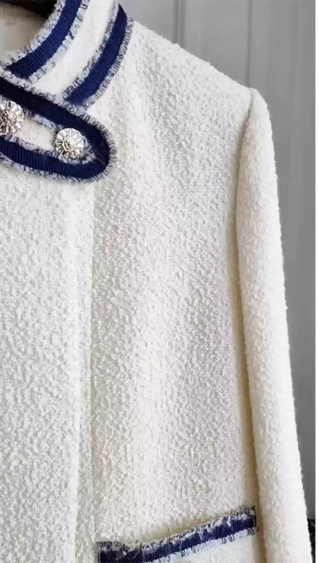 GIACCA IN TWEED BIANCO