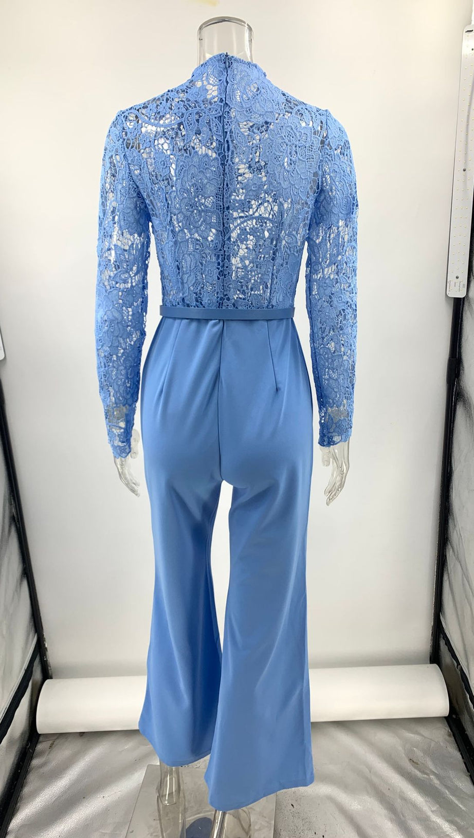 Herbst - Ready Maddie Blue Lace Jumpsuit 