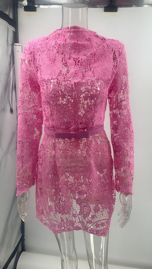 AIIZIE SOPHIE PINK MINI DRESS - product image