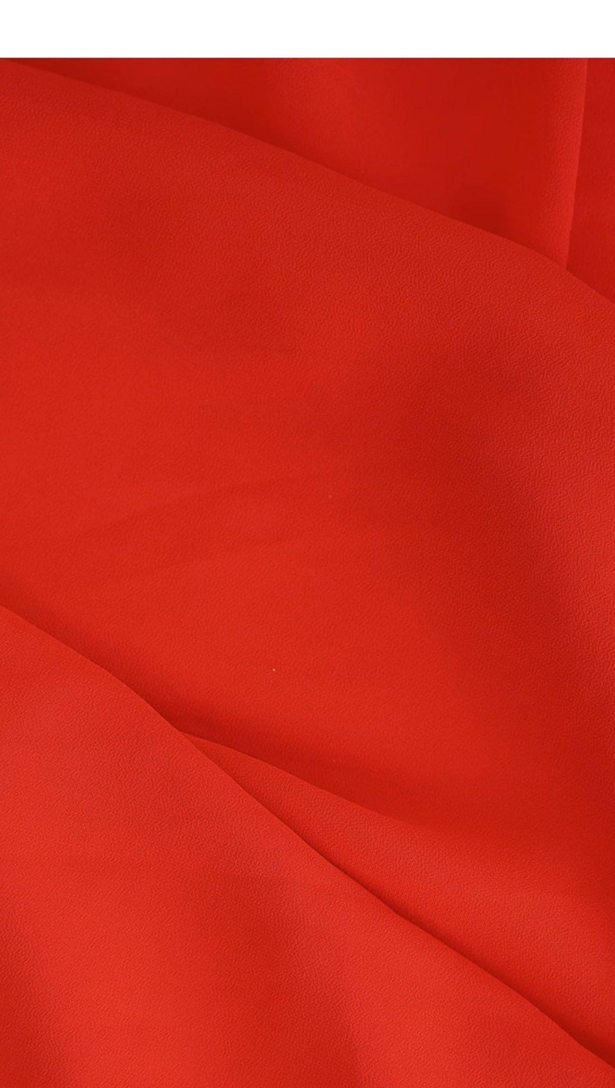 AIIZIE RED CHIFFON MAXI DRESS WITH SHEER SLEEVES AND CUTOUT - product image