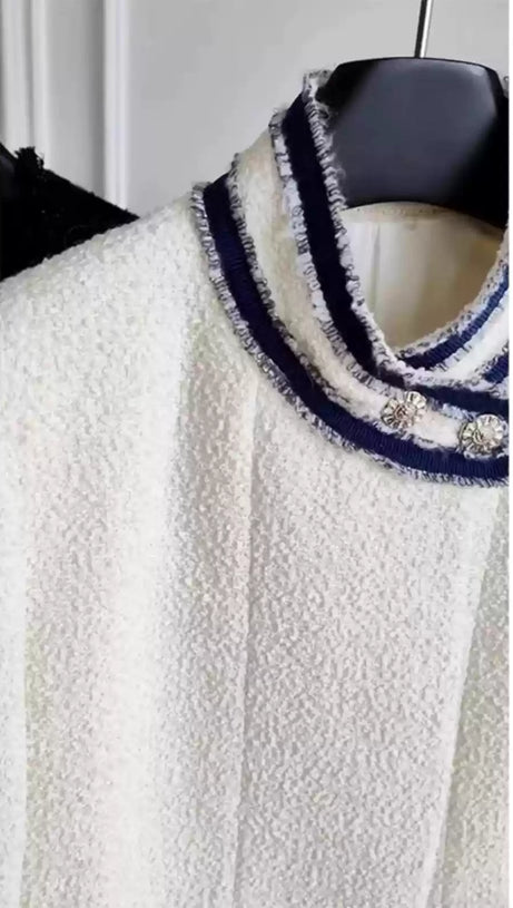 GIACCA IN TWEED BIANCO