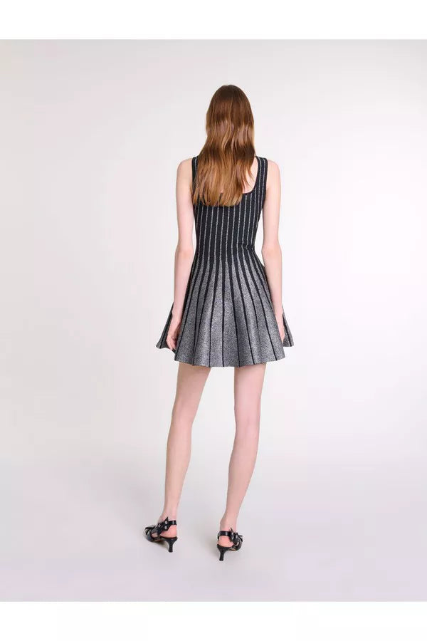 AIIZIE BOLBOLI GLITTER JACQUARD KNIT FLARED MINI DRESS - product image