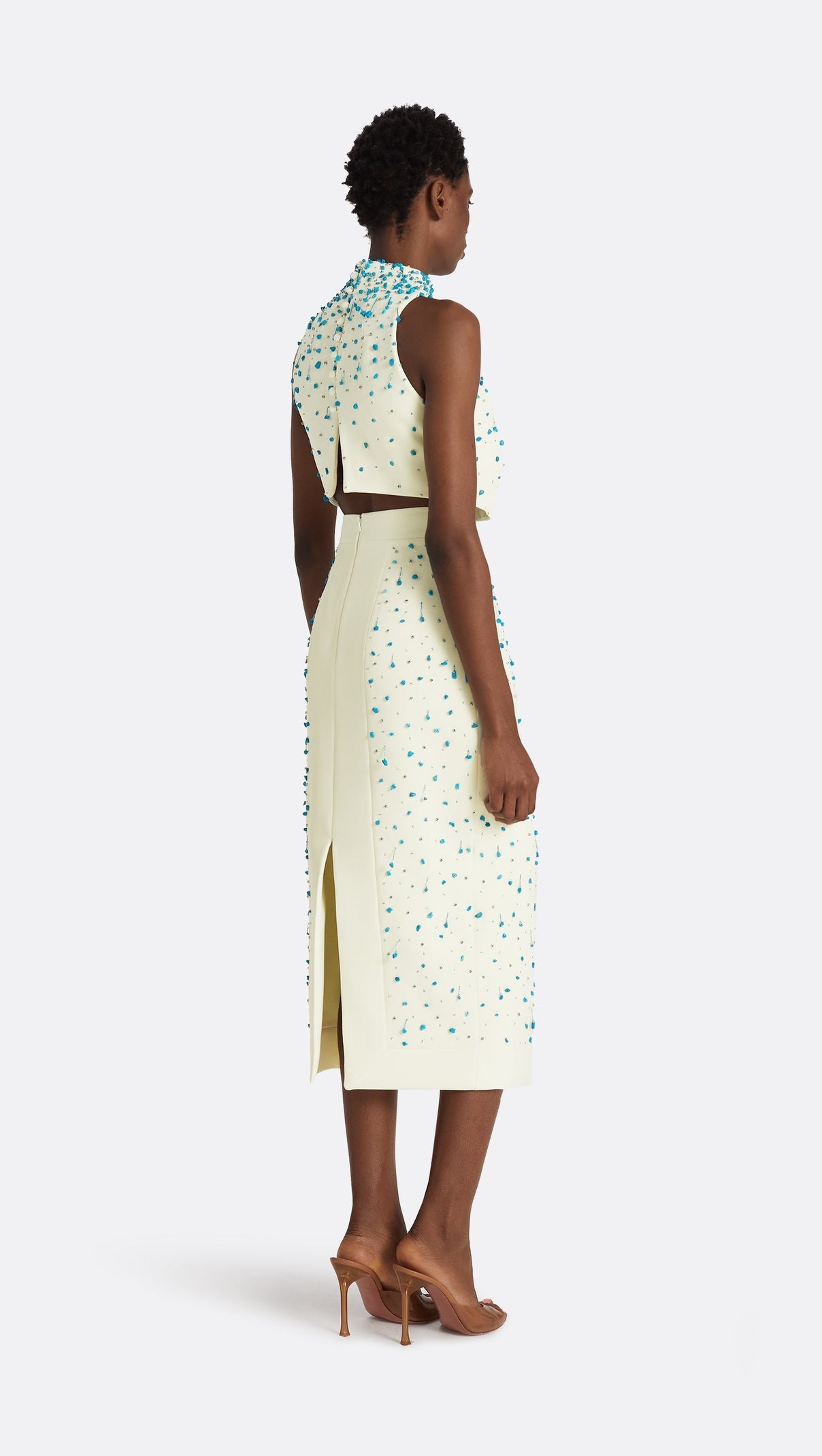 AIIZIE CADEE TURQUOISE EMBELLISHED TWO PIECE SET - product image