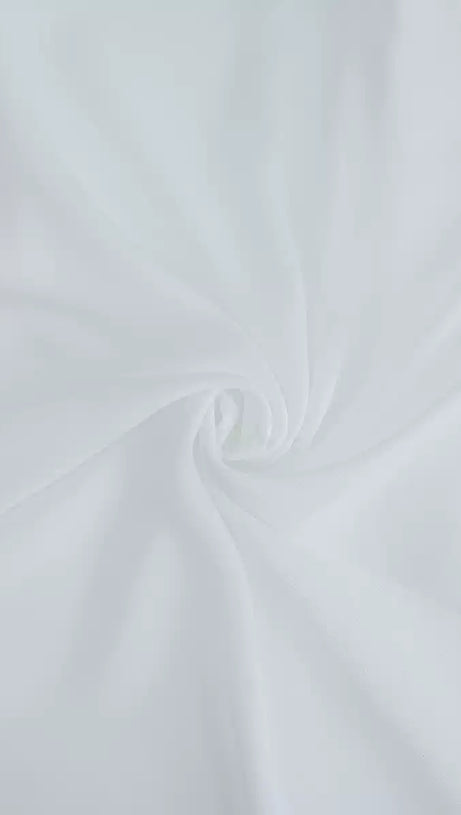 ELEGANT WHITE MAXI DRESS WITH V - NECK AND SHEER SLEEVES