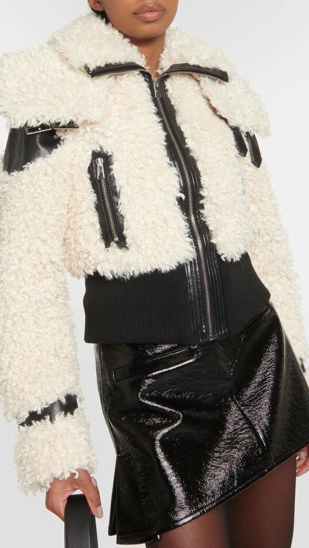 AIIZIE INKIA FAUX FUR BOMBER JACKET - product image