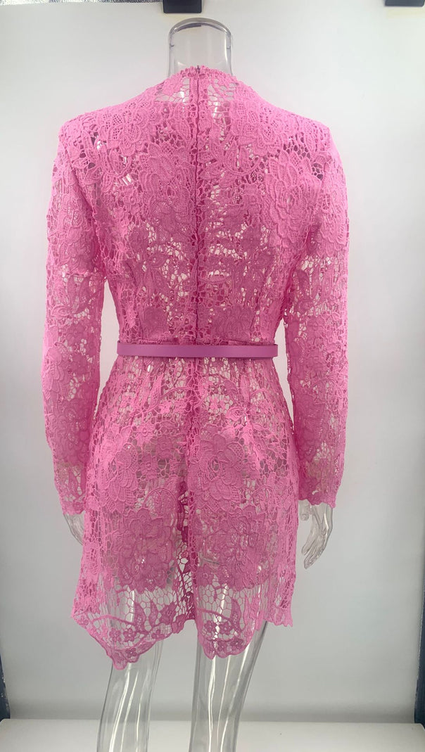 AIIZIE SOPHIE PINK MINI DRESS - product image