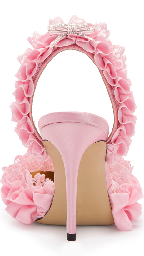 Avah Slingback-Pumps mit Schleife - Pink