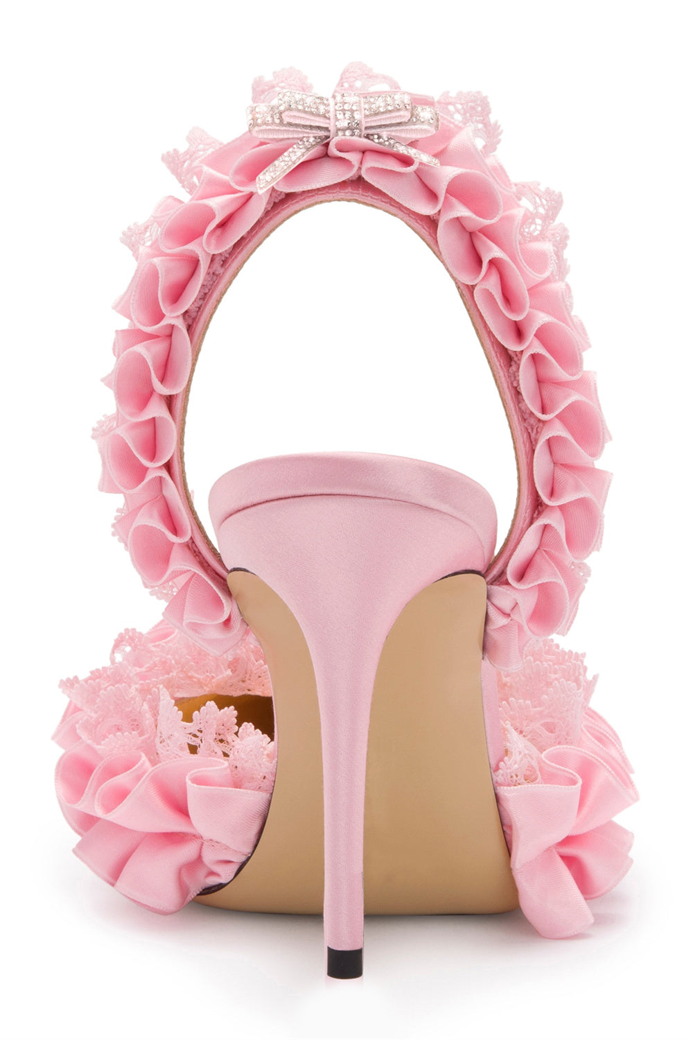 AIIZIE AVAH BOW-EMBELLISHED SLINGBACK PUMPS - PINK - product image