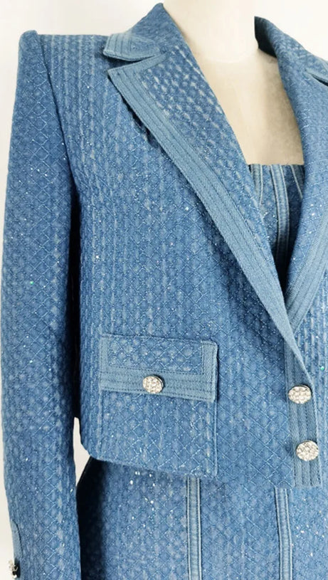 ANGELA DENIM JACKET IN BLUE