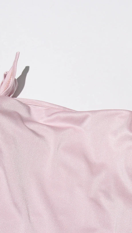 Halbformales Midikleid „Eileen Pink“ mit 3D-Blumen