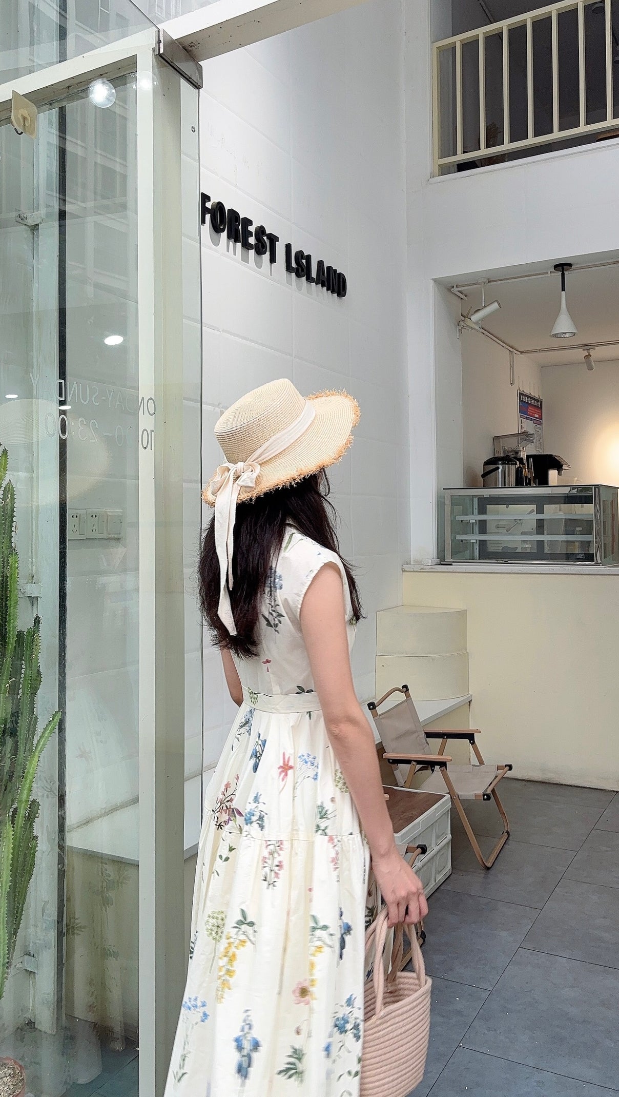 AIIZIE FLORAL SHIRT - COLLAR MIDI DRESS - product image