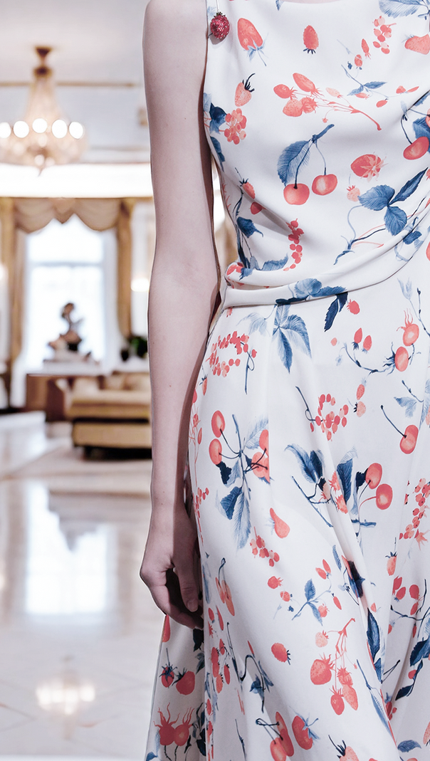 AIIZIE ELEGANT FLORAL PRINT SLEEVELESS MAXI DRESS - product image