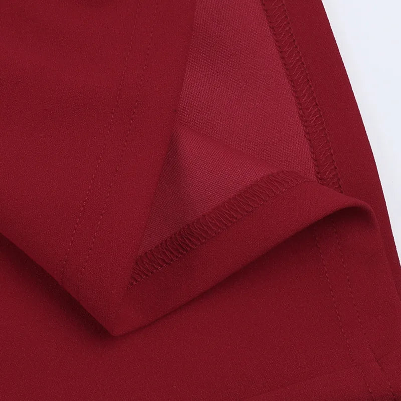 Trägerloses Midikleid mit Halbschleife in Merlot