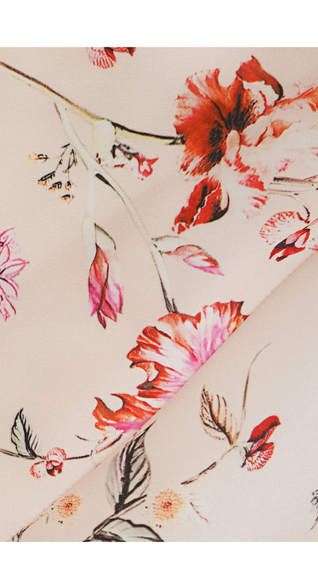 FLORAL PRINT SPAGHETTI STRAP MAXI DRESS