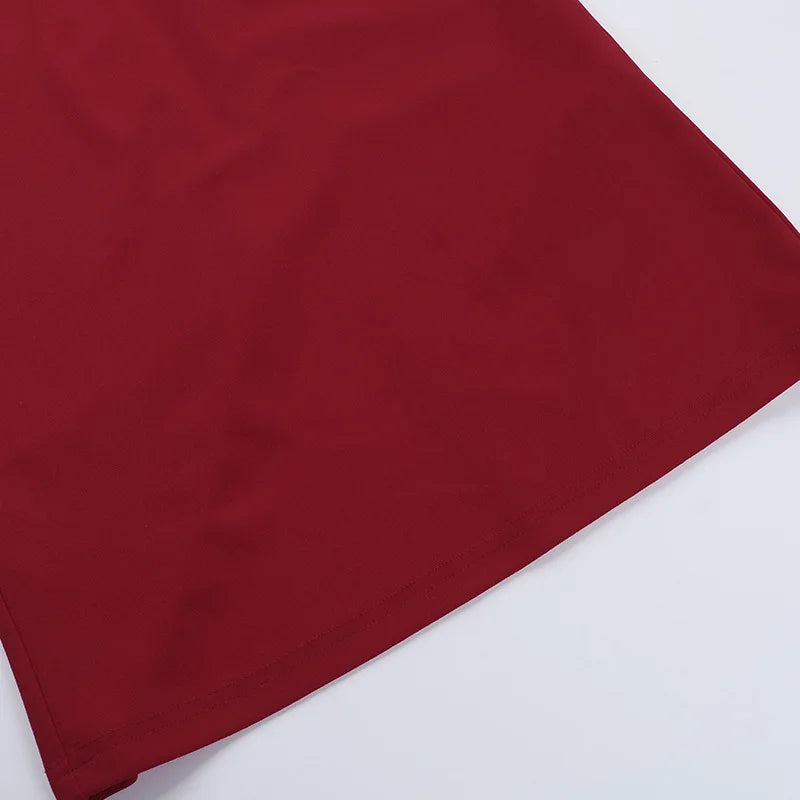 Trägerloses Midikleid mit Halbschleife in Merlot