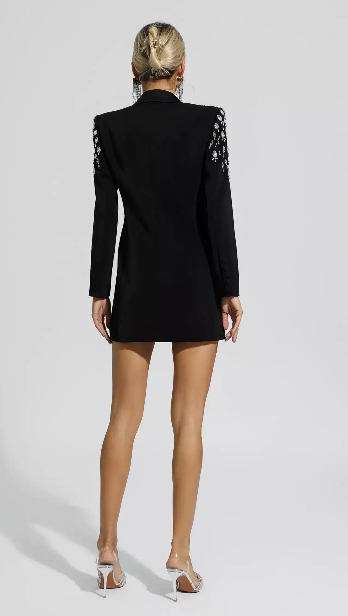 AIIZIE AURORA CRYSTAL EMBELLISHED BLAZER DRESS - product image