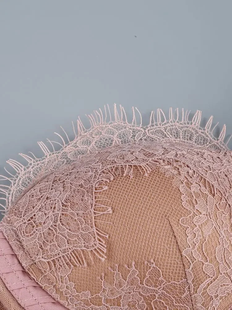 AIIZIE CORSET LACE MINI DRESS IN PINK - product image