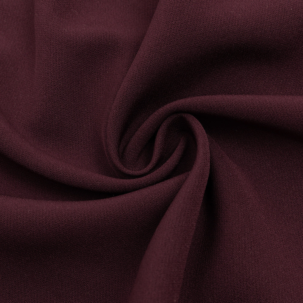 AIIZIE RUCHED SLIT MIDI DRESS IN BURGUNDY - product image
