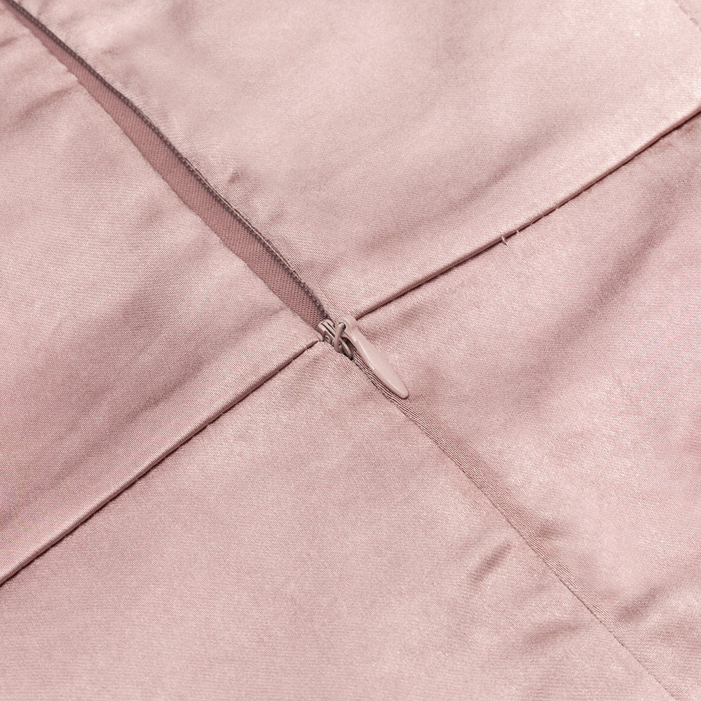 AIIZIE DUSTY ROSE SPAGHETTI STRAPS WRAP DRESS WITH SLIT - product image