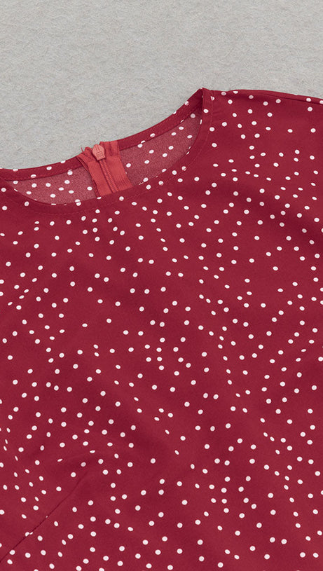 PRINCESS POLLY POLKA DOTS MINI DRESS