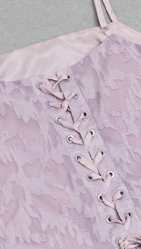 ABITO MIDI IN PIZZO RICAMATO 