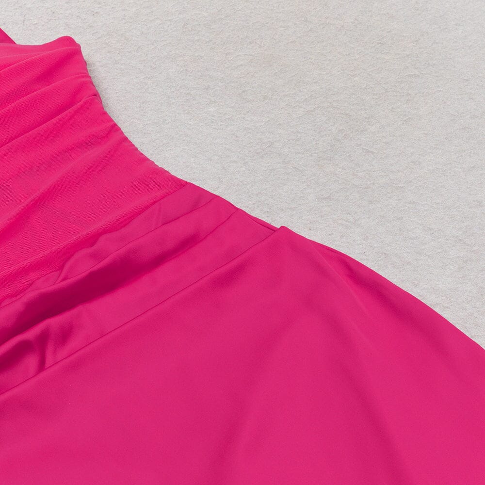 AIIZIE SATIN STRAPY CORSET DRESS IN PINK - product image